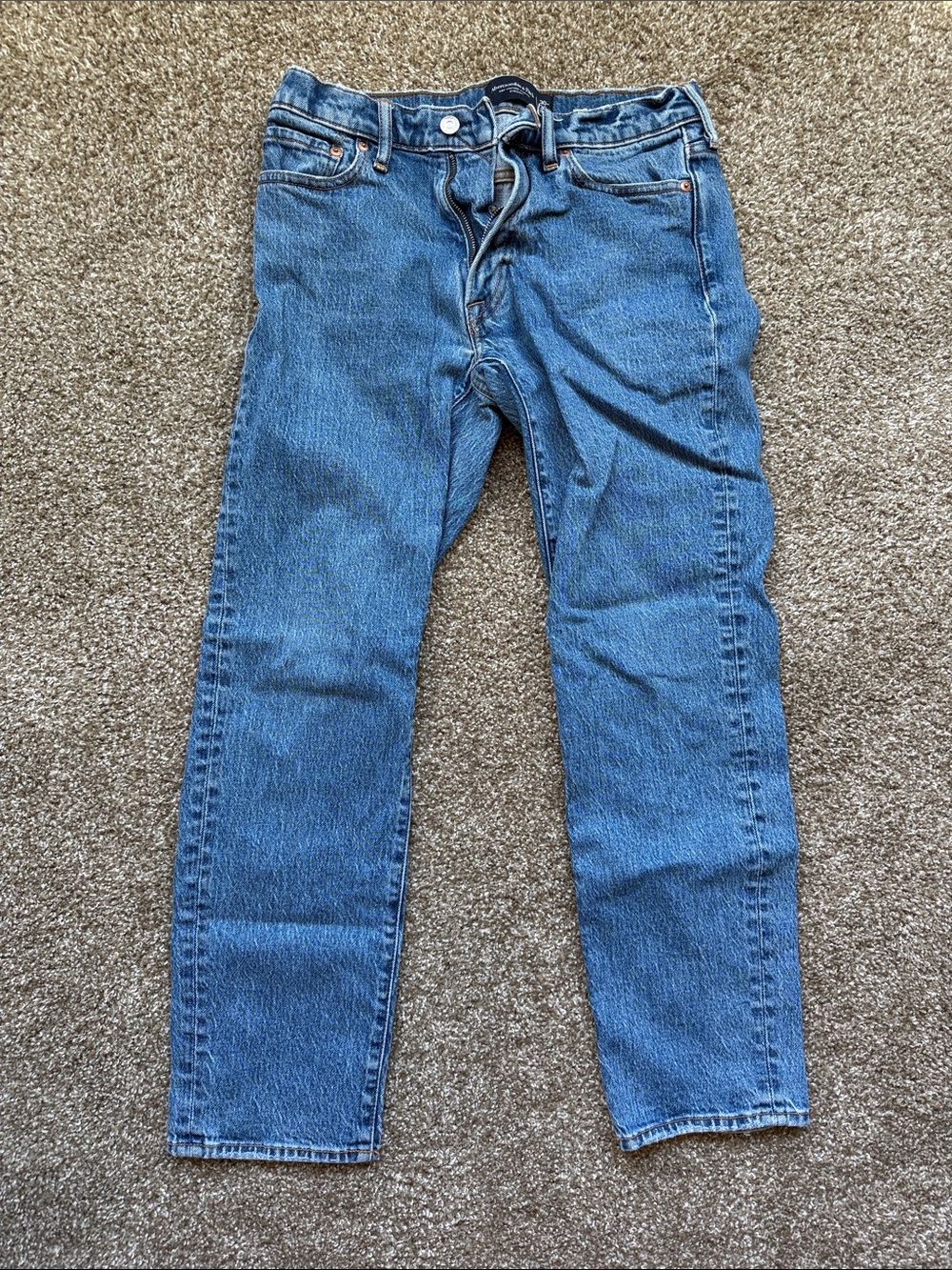 Classic Men's Blue Denim Jeans